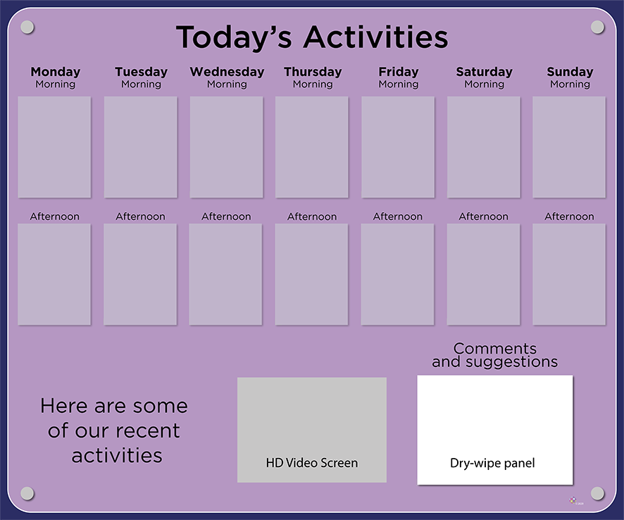 Activities Calendar - Premium 14 pocket with HD video
