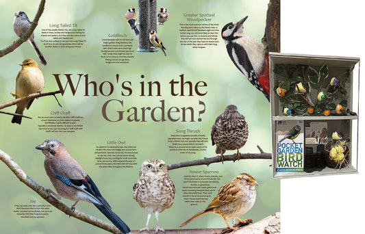 Dementia care memory box filled with bird related content to complement our bird themed destination point displays.