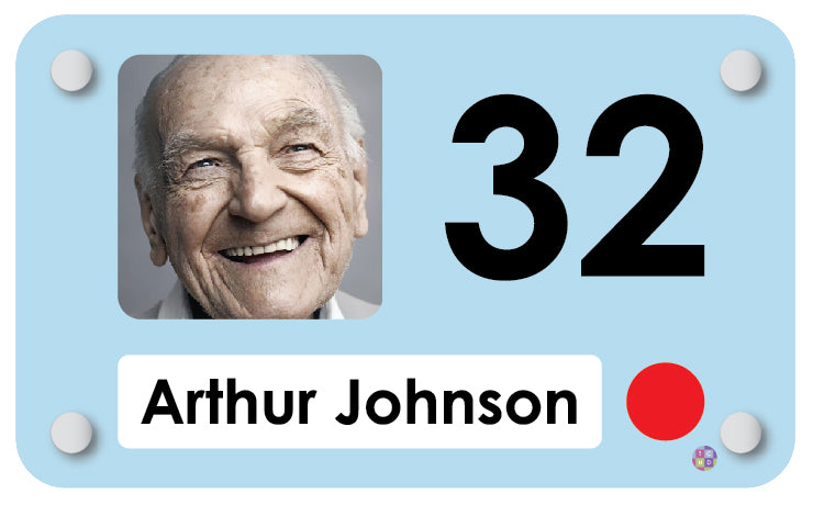 Forget me not Residential Dementia Care Home Interchangeable Personalised Bedroom Signs