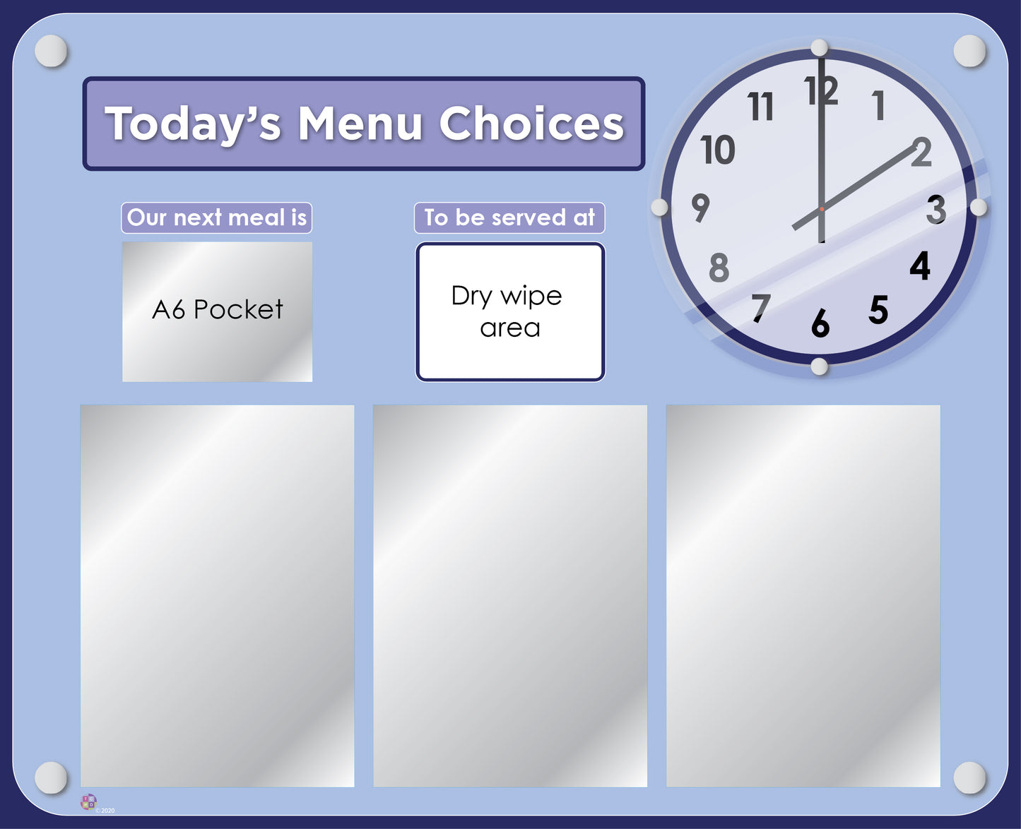 Menu display boards