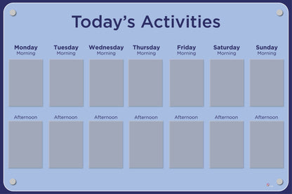 Activities Calendar - Basic 14 pocket design