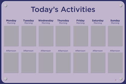 Activities Calendar - Basic 14 pocket design