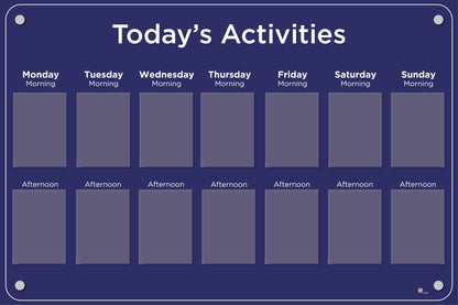 Activities Calendar - Basic 14 pocket design