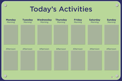Activities Calendar - Basic 14 pocket design