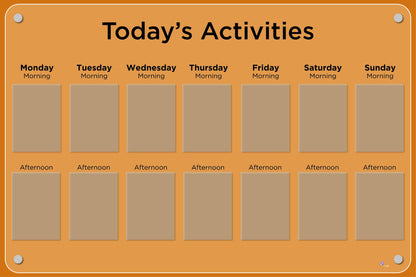 Activities Calendar - Basic 14 pocket design