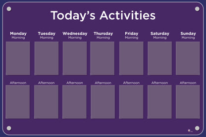 Activities Calendar - Basic 14 pocket design