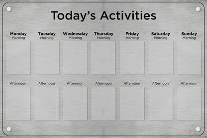 Activities Calendar - Basic 14 pocket design