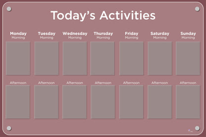 Basic 14 pocket Dementia Care Home Activities Display in Heat