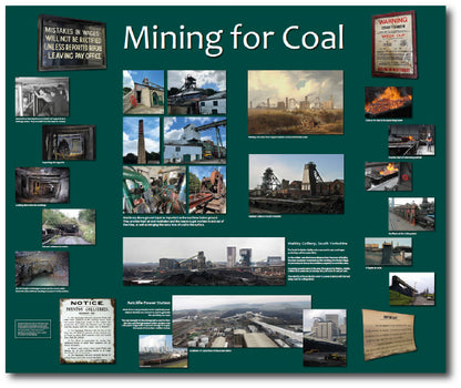 Reminiscence artwork around a Coal Mining theme for dementia care