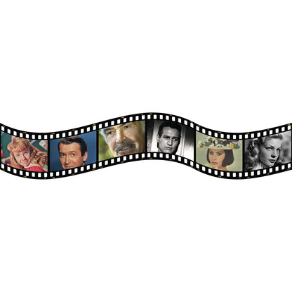 Reminiscence display artwork for care homes with dementia, depicting some of our favourite movies, actors and actresses