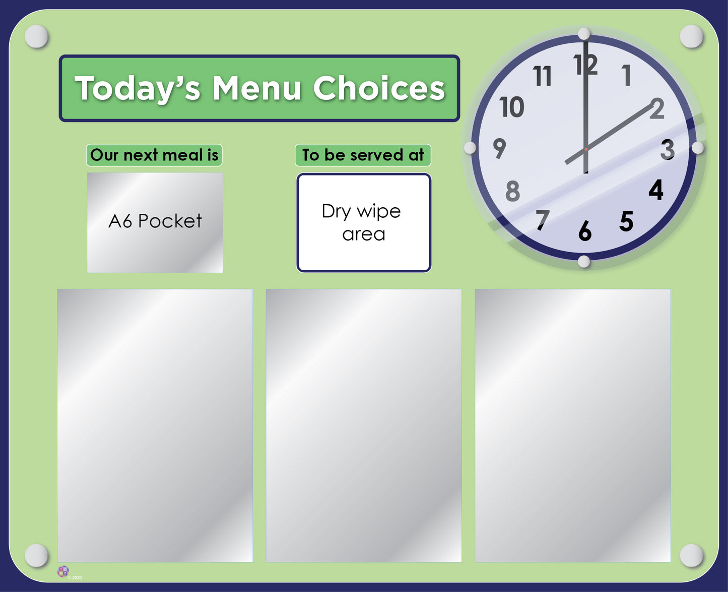Menu display boards